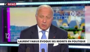 Les regrets de Laurent Fabius après sa carrière en politique