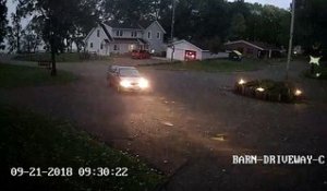 Une tornade filmée par une caméra de surveillance dans le Minnesota