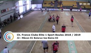 Premier tour, tir rapide en double, France Club Elite 1, J2, Mâcon contre Balaruc-les-Bains,  saison 2018/2019