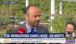 Inondations dans l'Aude: Edouard Philippe annonce qu'il se rendra sur place cet après-midi