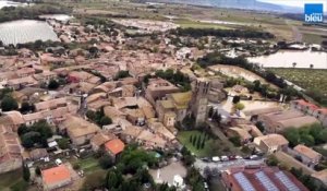 Intempéries dans l'Aude : les inondations vues du ciel à Puicheric