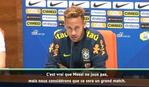 Brésil - Neymar : "L'Argentine a d'autres grands joueurs que Messi"