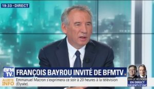 François Bayrou estime que "le Président a décidé de mettre de l'ordre dans les esprits"