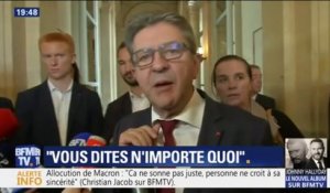 "Qu'esseuh-que ça veut direuh ?", embarrassé par une question, Jean-Luc Mélenchon moque l'accent d'une journaliste