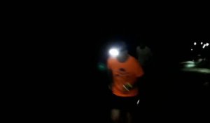 Dernière côte d'une séance d'entraînement du Groupe Trail un mardi soir