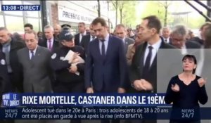 Christophe Castaner rencontre les forces de police dans le 19e arrondissement