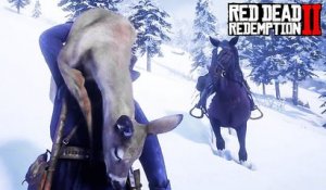 Red Dead Redemption 2 : chasser la biche dans 50 cm de neige