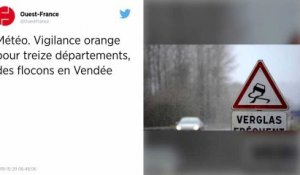 Météo. Vigilance orange pour treize départements, des flocons en Vendée