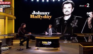 Patrick Bruel ému en évoquant Johnny Hallyday dans "20h30 le dimanche" (vidéo)