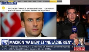 Emmanuel Macron "va bien" et "ne lâche rien"