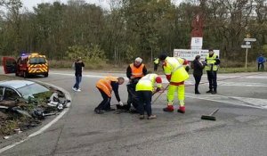 Spectaculaire accident sur la RD429 à Pulversheim