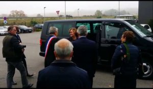 La ministre chargée des Affaires européennes Nathalie Loiseau est arrivée à l’entreprise Gris Découpage à Lesménils