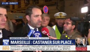 Marseille: Castaner affirme que "huit personnes auraient été susceptibles de se trouver dans l'immeuble"
