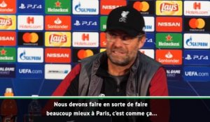 Jürgen Klopp : "Faire beaucoup mieux à Paris"