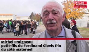 VIDEO. Poitiers : le relais de la paix du collège rebaptisé Ferdinand Clovis Pin