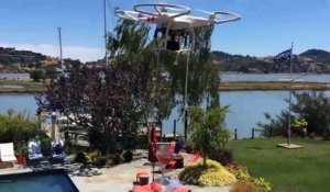 Livraison de cocktail par un drone