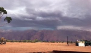 Timelapse d'une tempête de sable