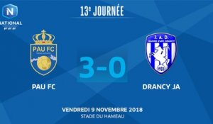 J13 : Pau FC – JA Drancy (3-0), le résumé