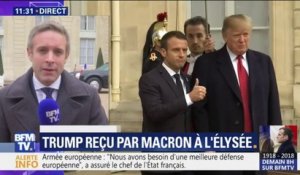 Ce qu'il faut retenir de la rencontre entre Macron et Trump à l'Elysée