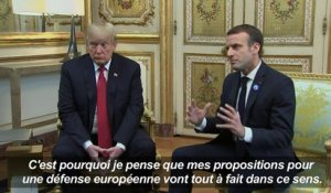 Défense de l'UE: Macron tente d'apaiser les tensions avec Trump