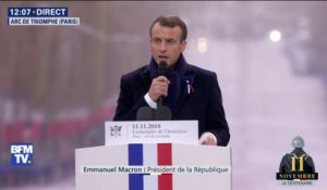 Emmanuel Macron : "Ici, aujourd'hui, affrontons dignement le jugement de l'avenir"