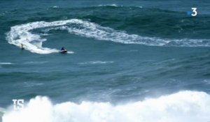 Surf :Justine Dupont dompte le spot mythique de Nazaré