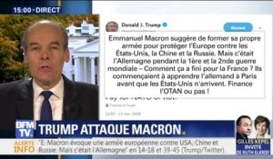 Ce que dit Trump dans ses tweets s'en prenant à la France et à Macron