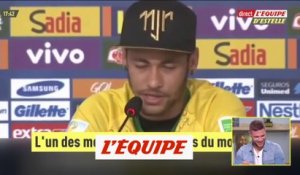 La réaction détournée de Neymar sur le tirage Orléans - PSG - Foot - L'Equipe d'Estelle