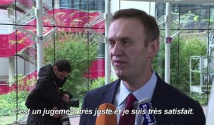 Victoire sur toute la ligne pour Navalny devant la CEDH