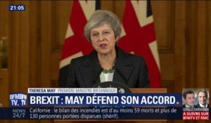 Brexit : Theresa May défend son accord avec l'UE