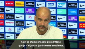 37e j. - Guardiola : "Le championnat le plus difficile que je n’ai jamais joué "