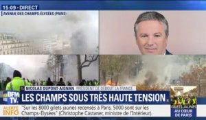 Nicolas Dupont-Aignan affirme que Christophe Castaner "n'est pas à la hauteur de sa fonction"