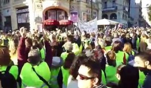GILETS JAUNES - Forte mobilisation à Montpellier 25 nov 2018