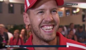La réaction de Sebastian Vettel à l'issue de la saison