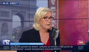 "Je soutiens les gilets jaunes" affirme Marine Le Pen