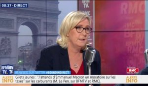 Marine Le Pen dénonce un "effondrement de la démocratie de proximité"