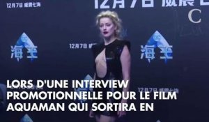 PHOTOS. Une sirène... avec un bonnet de bain ! Le look (très) original d'Amber Heard à l'avant-première d'Aquaman