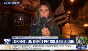 Un dépôt pétrolier est bloqué à Lorient par des indépendants du BTP et des gilets jaunes