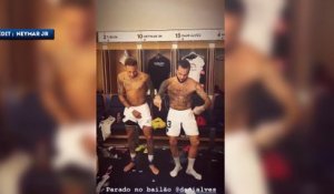 La danse de la victoire de Neymar et Dani Alves après PSG-Liverpool
