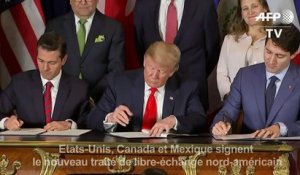 Etats-Unis, Canada et Mexique signent un traité de libre-échange