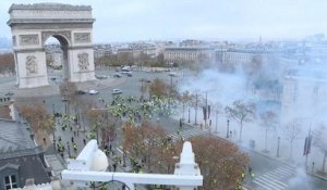 "Gilets jaunes" : des accrochages à Paris