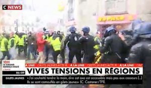 Gilets Jaunes : Les images des violences en région hier, de Nantes à Bordeaux en passant par Avignon et Le Puy-en Velay