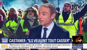 Gilets jaunes: "l'Etat d'urgence n'est pas exclu", Christophe Castaner