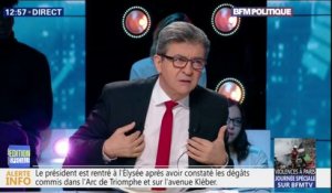 "Ils donnent du poids à ma parole." Selon Mélenchon, les gilets jaunes "aspirent" à son programme