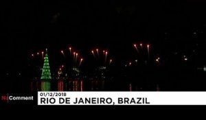 Le sapin de Noël de Rio, attraction majeure