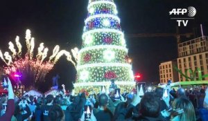 Beyrouth illumine son sapin de Noël