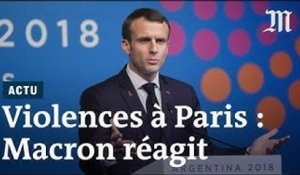 « Gilets jaunes » à Paris : Emmanuel Macron réagit aux violences