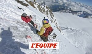 un slalom géant de pente raide à plus de 4 000 mètres d'altitude - Adrénaline - Ski freeride