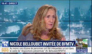 Mantes-la-Jolie: Nicole Belloubet affirme que "des bouteilles de gaz avaient été ouvertes et menaçaient d'être jetées"