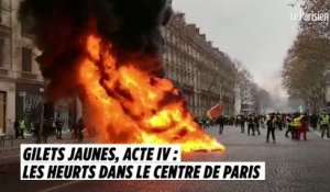 Gilets jaunes, acte IV : les images des heurts au centre de Paris